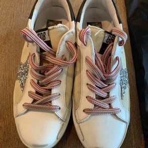 Golden Goose Beige Canvas Superstar Sneaker 36